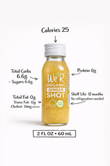 Organic Ginger Shot! (12 Bottles pack)
